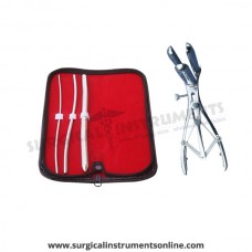 Hegar uterine dilator 3 pieces set,3-4, 5-6, 11-12, mathieu speculum
